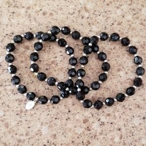 Set of 3 Cookie Lee stretch bracelets